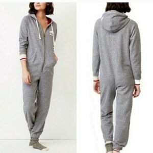 ROOTS Salt & Pepper Cabin Onesie - Unisex M ( LIKE NEW)